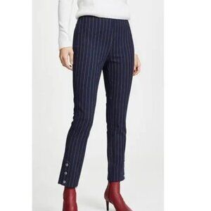 Rag & Bone Simone Snap Pants Navy Stripe sz 8